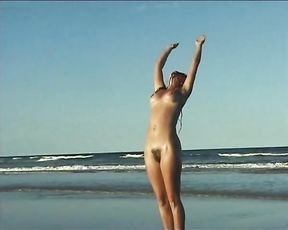 Naked yoga beach