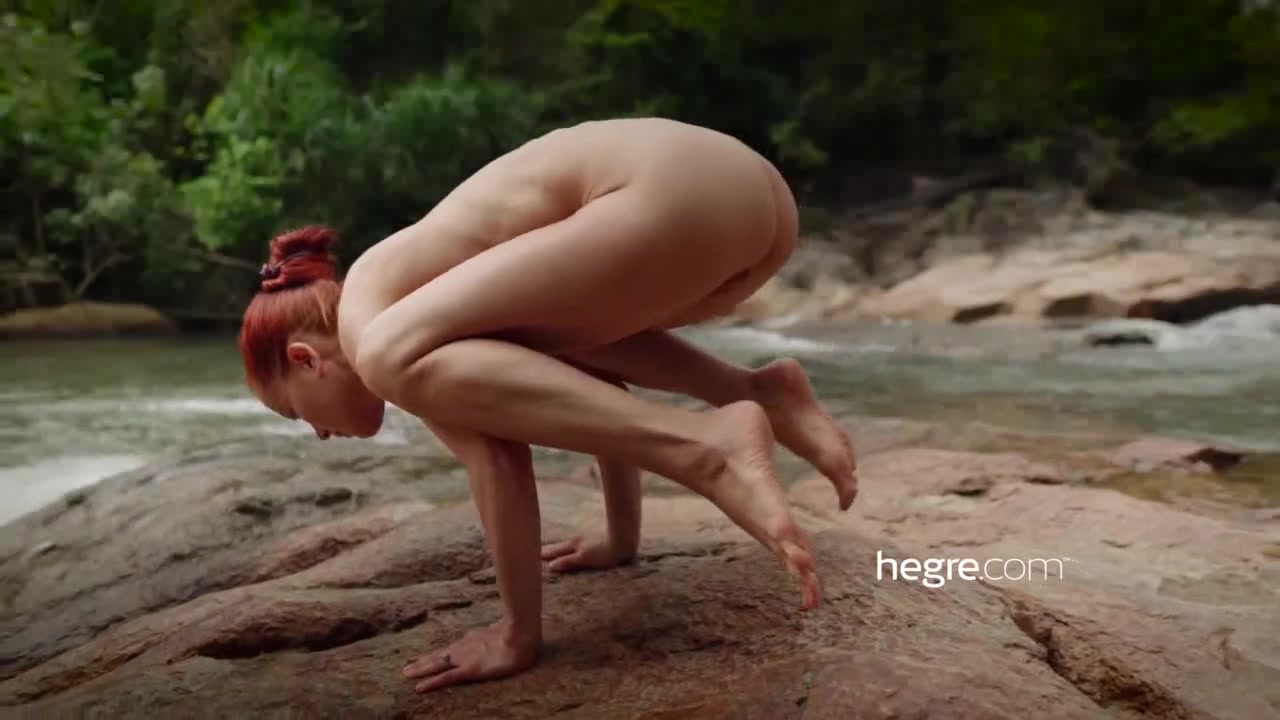 Another Petter Hegre's naked yoga porn in the wilderness